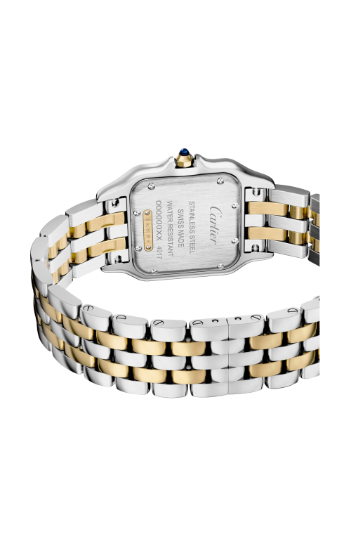 PANTHÈRE DE CARTIER MODELLO MEDIO, ORO GIALLO, ACCIAIO, QUARZO - W2PN0019
