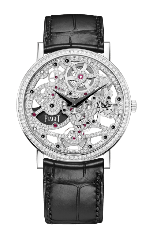ALTIPLANO OROLOGIO GIOIELLO SKELETON AUTOMATICO ORO BIANCO DIAMANTI ULTRA-THIN - G0A45226