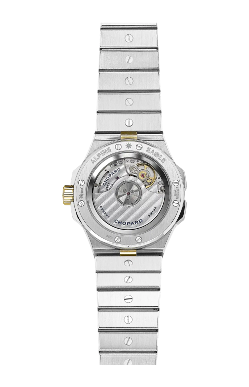 ALPINE EAGLE 33 MM, CARICA AUTOMATICA, ORO GIALLO ETICO, LUCENT STEEL™, DIAMANTI - 298617-4001