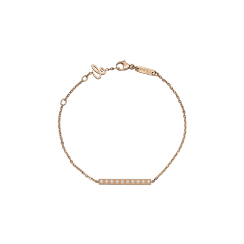 CHOPARD - BRACCIALE ICE CUBE, ORO ROSA ETICO, PAVÉ DI DIAMANTI - 857702-5003