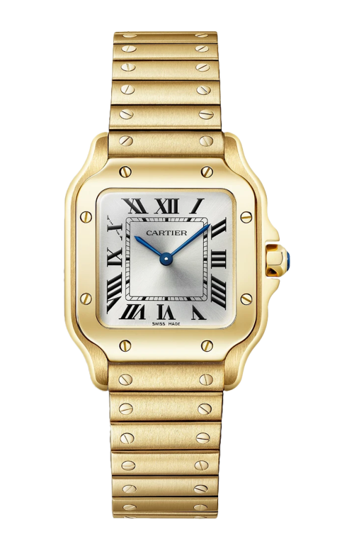 SANTOS DE CARTIER MODELLO PICCOLO, ORO GIALLO, QUARZO - WGSA0107