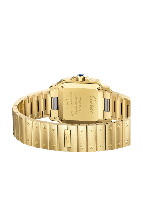 SANTOS DE CARTIER MODELLO PICCOLO, ORO GIALLO, QUARZO - WGSA0107