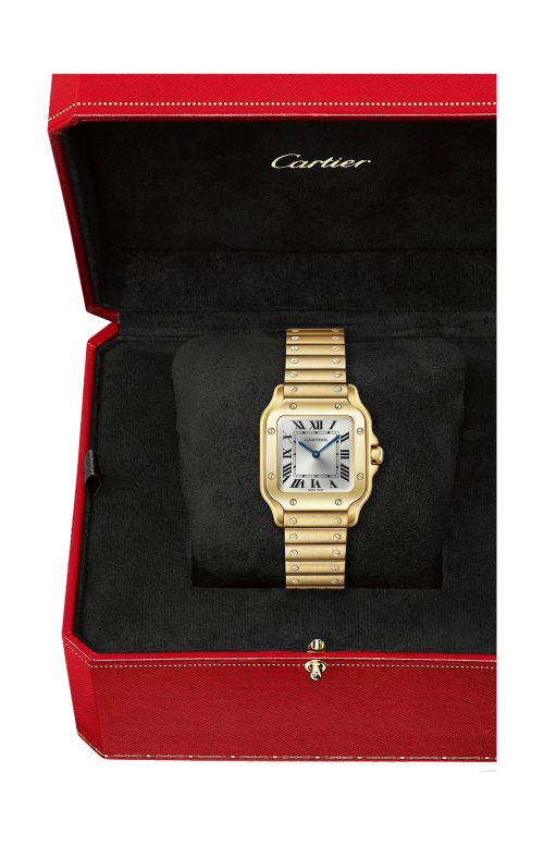 SANTOS DE CARTIER MODELLO PICCOLO, ORO GIALLO, QUARZO - WGSA0107