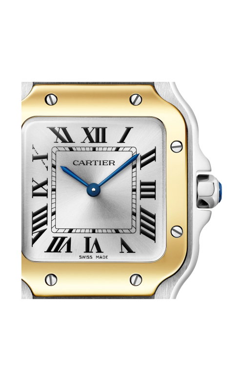 SANTOS DE CARTIER MODELLO PICCOLO, ACCIAIO E ORO GIALLO, QUARZO - W2SA0033