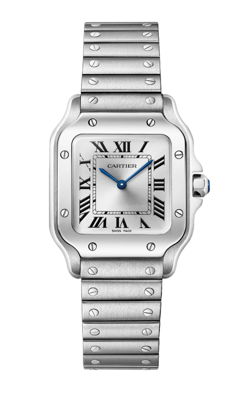 SANTOS DE CARTIER MODELLO PICCOLO, ACCIAIO, QUARZO - WSSA0082