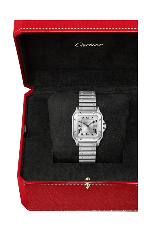 SANTOS DE CARTIER MODELLO PICCOLO, ACCIAIO, QUARZO - WSSA0082