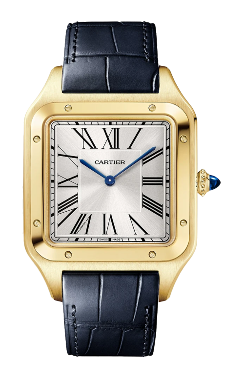 SANTOS-DUMONT MODELLO EXTRA-LARGE, ORO GIALLO, MANUALE - WGSA0108
