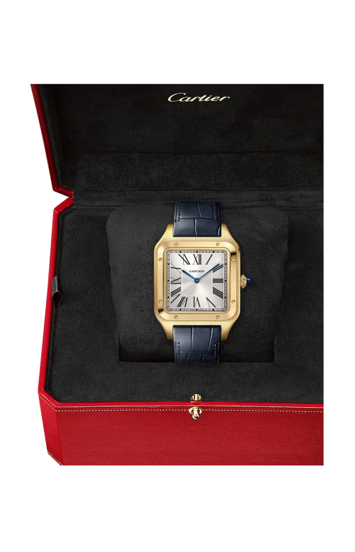 SANTOS-DUMONT MODELLO EXTRA-LARGE, ORO GIALLO, MANUALE - WGSA0108
