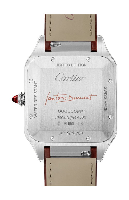 SANTOS-DUMONT MODELLO EXTRA-LARGE, PALTINO, MANUALE - LIMITED EDITION - WGSA0113
