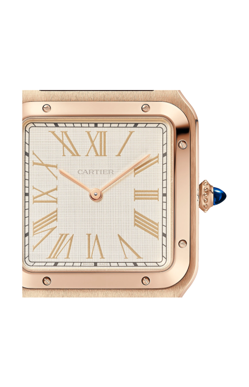 SANTOS-DUMONT MODELLO EXTRA-LARGE, ORO ROSA, MANUALE - LIMITED EDITION - WGSA0112