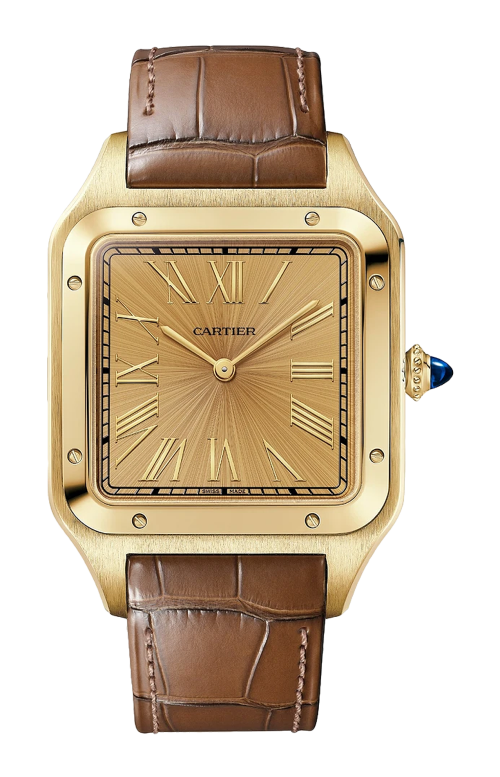 SANTOS-DUMONT MODELLO EXTRA-LARGE, ORO GIALLO, MANUALE - LIMITED EDITION - WGSA0111