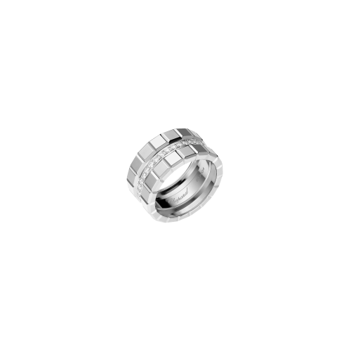 CHOPARD - ANELLO ICE CUBE ORO BIANCO ETICO, DIAMANTI - 827004-1040