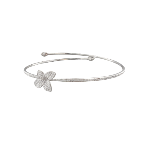 CHOKER PETIT GARDEN IN ORO BIANCO E DIAMANTI - 16229B
