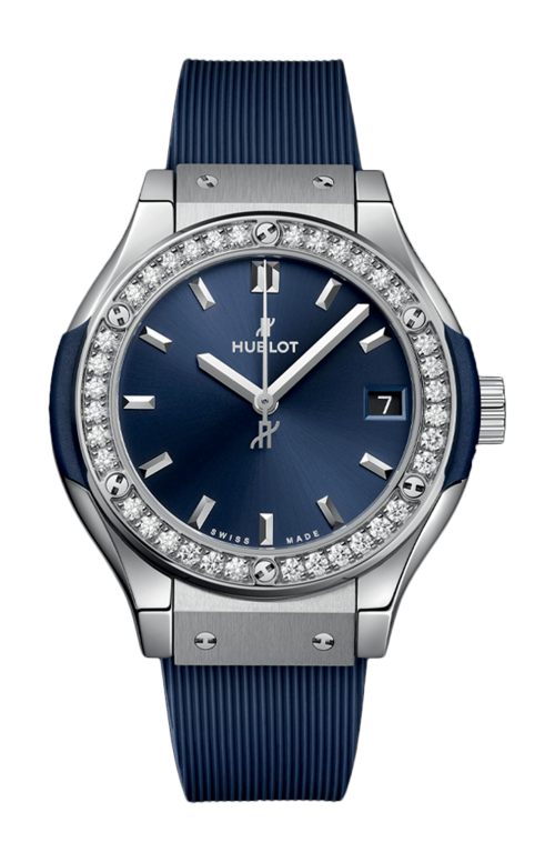 CLASSIC FUSION TITANIUM BLUE DIAMONDS 33 MM - 581.NX.7170.RX.1104