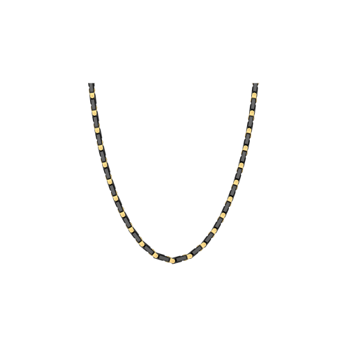 COLLANA ZANCAN IN ORO 18KT E CERAMICA NERA - CK060G-N