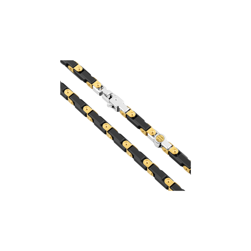 COLLANA ZANCAN IN ORO 18KT E CERAMICA NERA - CK060G-N