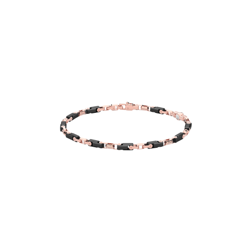BRACCIALE ZANCAN IN ORO 18K E CERAMICA NERA - KB041R-N