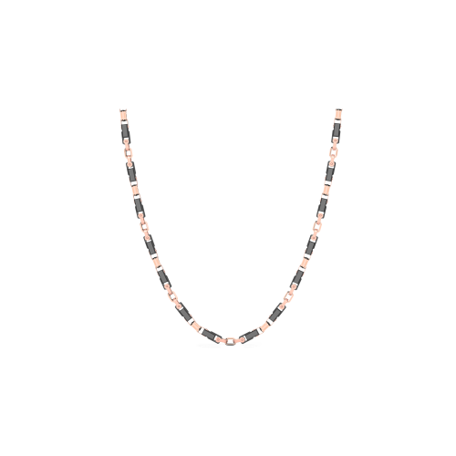 COLLANA ZANCAN IN ORO 18KT E CERAMICA NERA - KC061R-N