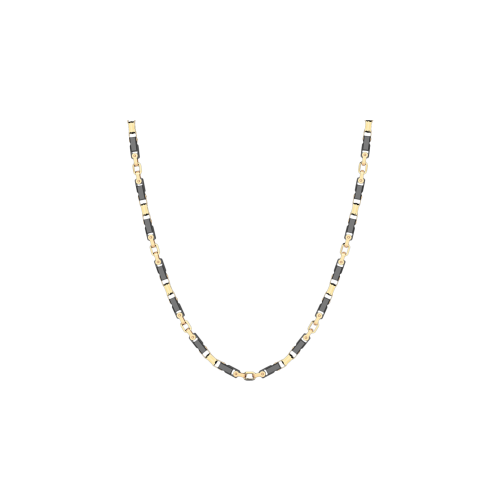 COLLANA ZANCAN IN ORO 18KT E CERAMICA NERA - KC071G-N