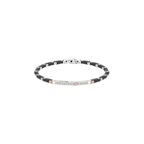BRACCIALE ZANCAN IN ORO 18KT E CERAMICA NERA - KB043B-N