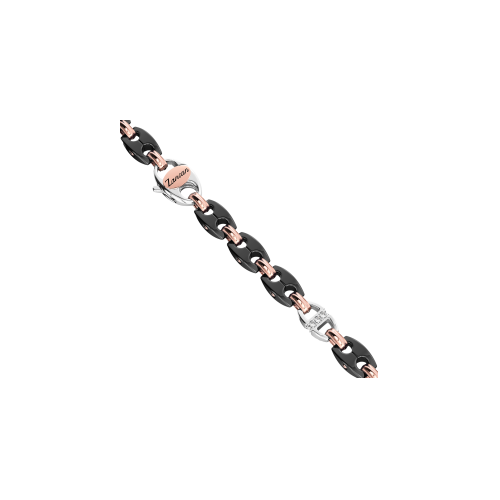COLLANA ZANCAN IN ORO 18KT, CERAMICA NERA E DIAMANTI - KC063R-N