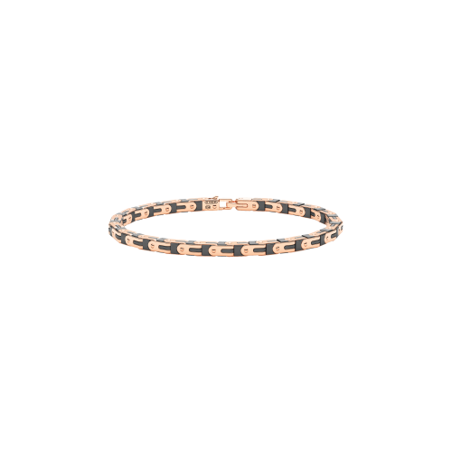 BRACCIALE ZANCAN IN ORO 18 KT E CERAMICA NERA - KB062R-N
