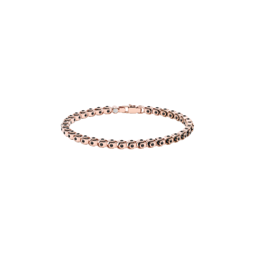 BRACCIALE ZANCAN IN ORO 18KT E CERAMICA NERA - KB045R-N
