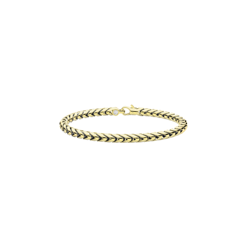 BRACCIALE ZANCAN IN ORO 18KT E CERAMICA NERA - KB046G-N