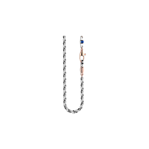 COLLANA ZANCAN IN ORO 18KT CON DIAMANTI E ZAFFIRI - UC073BR