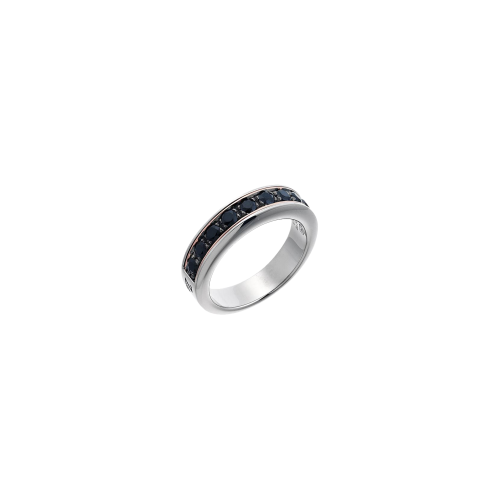 ANELLO ZANCAN IN ORO 18KT E DIAMANTI NERI - EA075BR