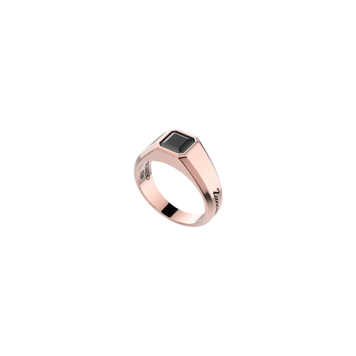 ANELLO ZANCAN IN ORO 18KT CON DIAMANTE NERO - UA022R