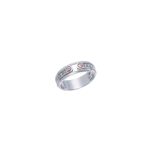 ANELLO ZANCAN IN ORO 18KT E DIAMANTI - EA095BR