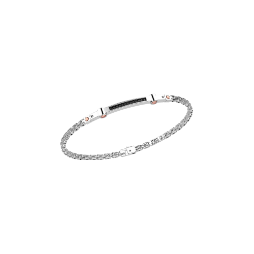 BRACCIALE ZANCAN IN ORO BIANCO CON DIAMANTI - EB814BR