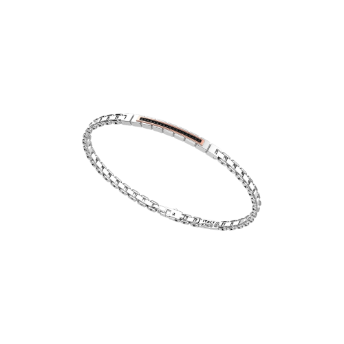 BRACCIALE ZANCAN IN ORO BIANCO CON DIAMANTI - EB820BR