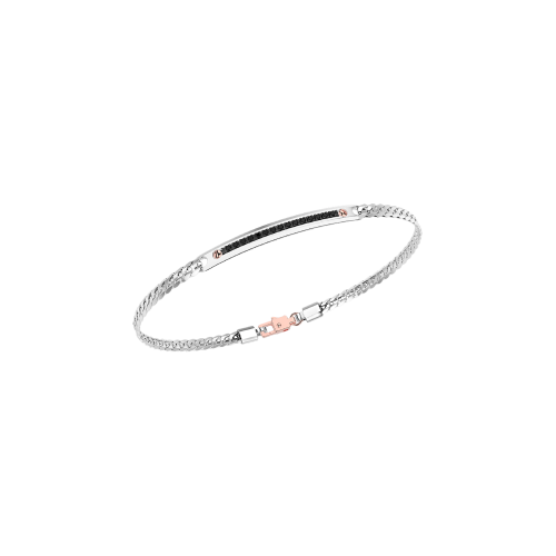 BRACCIALE ZANCAN IN ORO BIANCO CON DIAMANTI - EB686BR