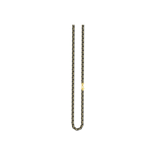 COLLANA ZANCAN IN ORO 18KT E CERAMICA NERA - KC077G-N