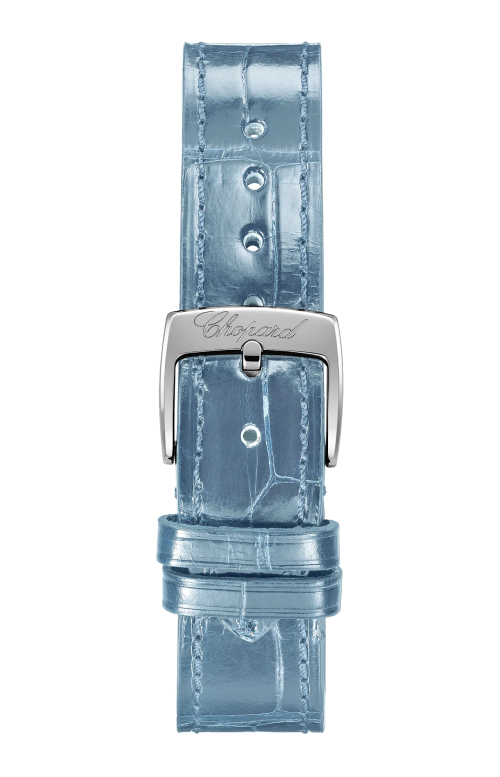 HAPPY SPORT 33 MM, LUCENT STEEL™, DIAMANTI, ACQUEMARINE - LIMITED EDITION - 278608-3009