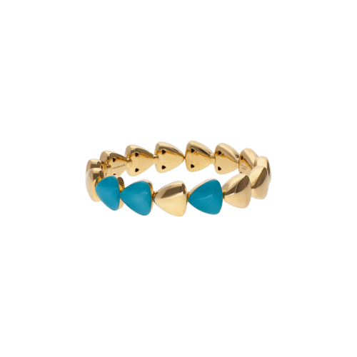 BRACCIALE FRECCIA MIDI IN ORO ROSA E CRISTALLO TURCHESE - 0N1501BR253