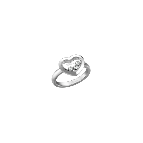 CHOPARD - ANELLO HAPPY DIAMONDS ICONS, ORO BIANCO ETICO, DIAMANTI - 82A611-1000