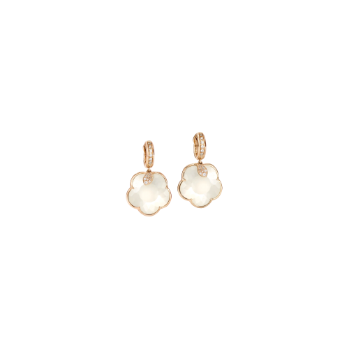 ORECCHINI TON JOLI LUNAIRE IN ORO ROSA 18 CARATI CON GEMMA PEARL OF THE MOON E DIAMANTI - 16686R
