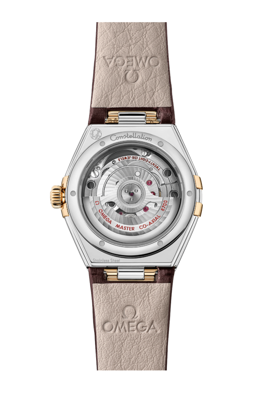CONSTELLATION 29 MM, ACCIAIO-ORO MOONSHINE™ SU PELLE - 131.28.29.20.58.001