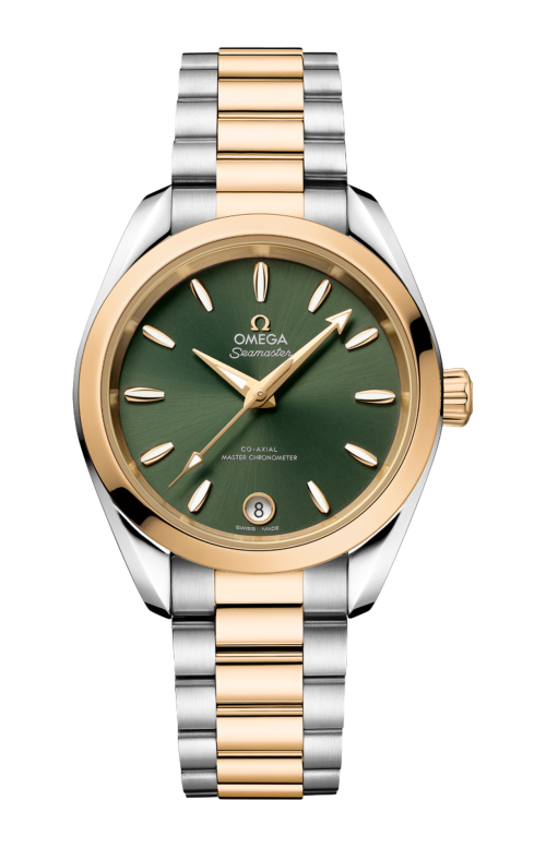 SEAMASTER AQUA TERRA SHADES 34 MM, ACCIAIO-ORO MOONSHINE™ SU ACCIAIO-ORO MOONSHINE™ - 220.20.34.20.10.002
