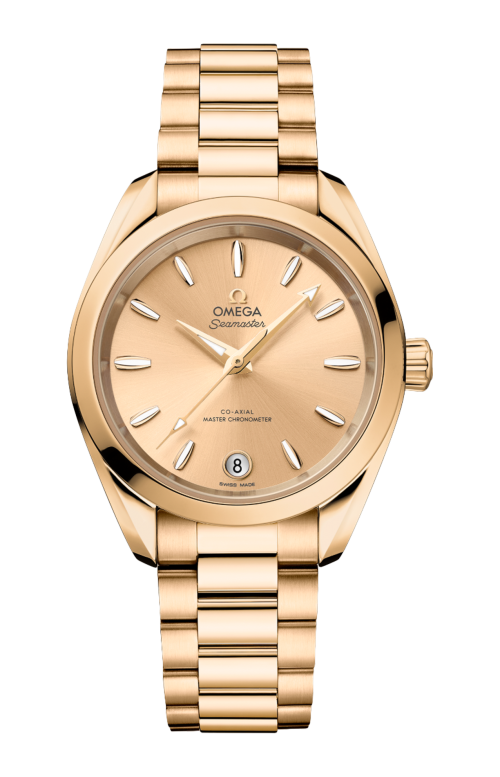 SEAMASTER AQUA TERRA SHADES 34 MM, ORO MOONSHINE™ SU ORO MOONSHINE™ - 220.50.34.20.08.001