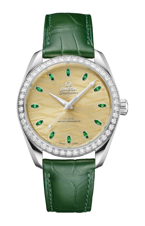SEAMASTER AQUA TERRA 150M 38 MM, ORO CANOPUS GOLD™ SU PELLE - 220.58.38.20.99.008