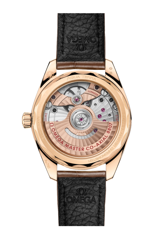 SEAMASTER AQUA TERRA 150M 34 MM, ORO MOONSHINE™ SU PELLE - 220.58.34.20.99.008
