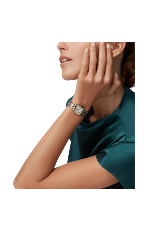 PANTHÈRE DE CARTIER MODELLO PICCOLO, ORO ROSA, ACCIAIO E DIAMANTI, QUARZO - W3PN0014