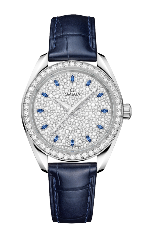 SEAMASTER AQUA TERRA 150M 34 MM, ORO CANOPUS GOLD™ SU PELLE - 220.58.34.20.99.007