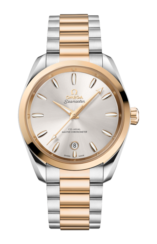 SEAMASTER AQUA TERRA SHADES 38 MM, ACCIAIO-ORO MOONSHINE™ SU ACCIAIO-ORO MOONSHINE™ - 220.20.38.20.02.002