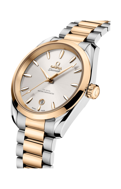 SEAMASTER AQUA TERRA SHADES 38 MM, ACCIAIO-ORO MOONSHINE™ SU ACCIAIO-ORO MOONSHINE™ - 220.20.38.20.02.002
