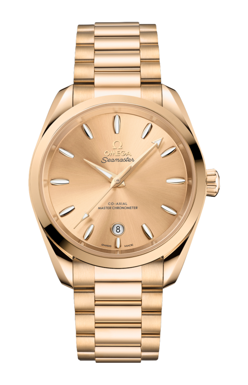 SEAMASTER AQUA TERRA SHADES 38 MM, ORO MOONSHINE™ SU ORO MOONSHINE™ - 220.50.38.20.08.001